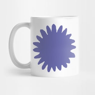 Very Peri Periwinkle Blue Sunflower Floral Abstract Mug